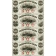 Philadelphia PA- Kensington Bank 500-500-500-500 Sheet Obsolete Currency Note Full Sheet Steamship  Steamship Schooner Vignette 