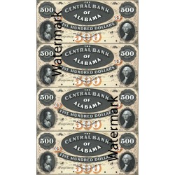 Central Bank of Alabama Montgomery - $500 Sheet