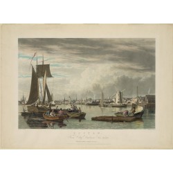 Bennett W J 1833 - Boston from City Point near Sea Street